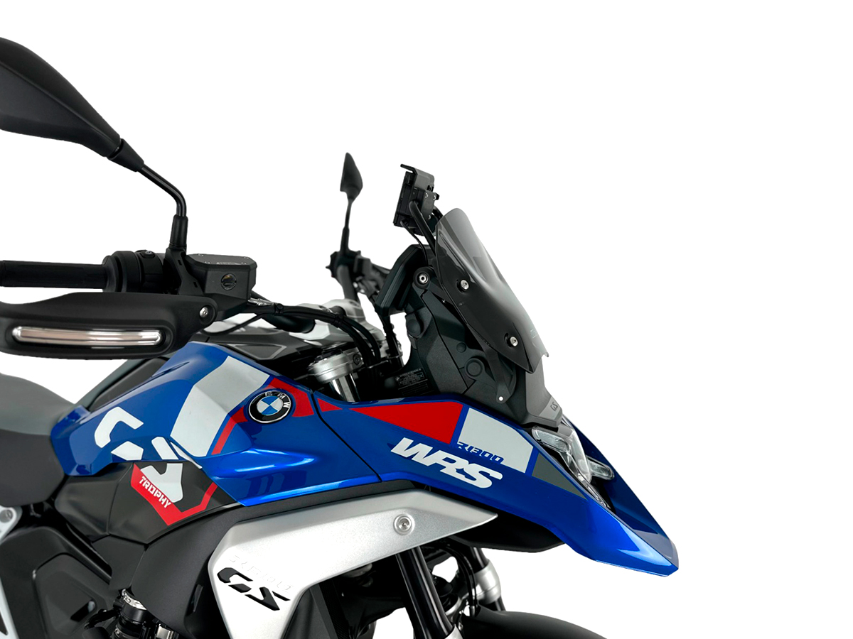 Plexi motocyklu WRS SPORT pro BMW R 1300 GS ABS rok 2023-2024 barva tmavě kouřová