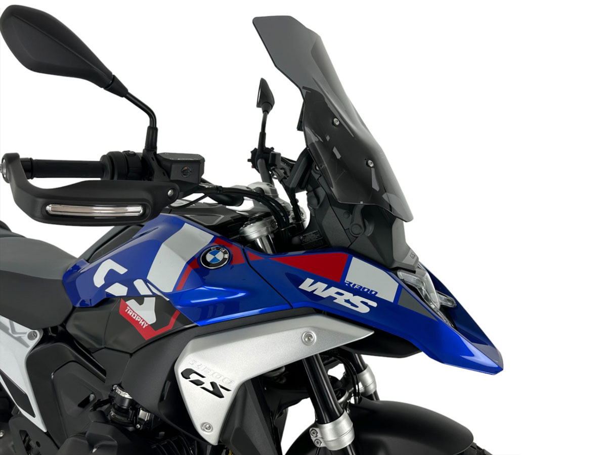 Plexi motocyklu WRS TOURING PLUS pro BMW R 1300 GS ABS rok 2023-2024 barva tmavě kouřová
