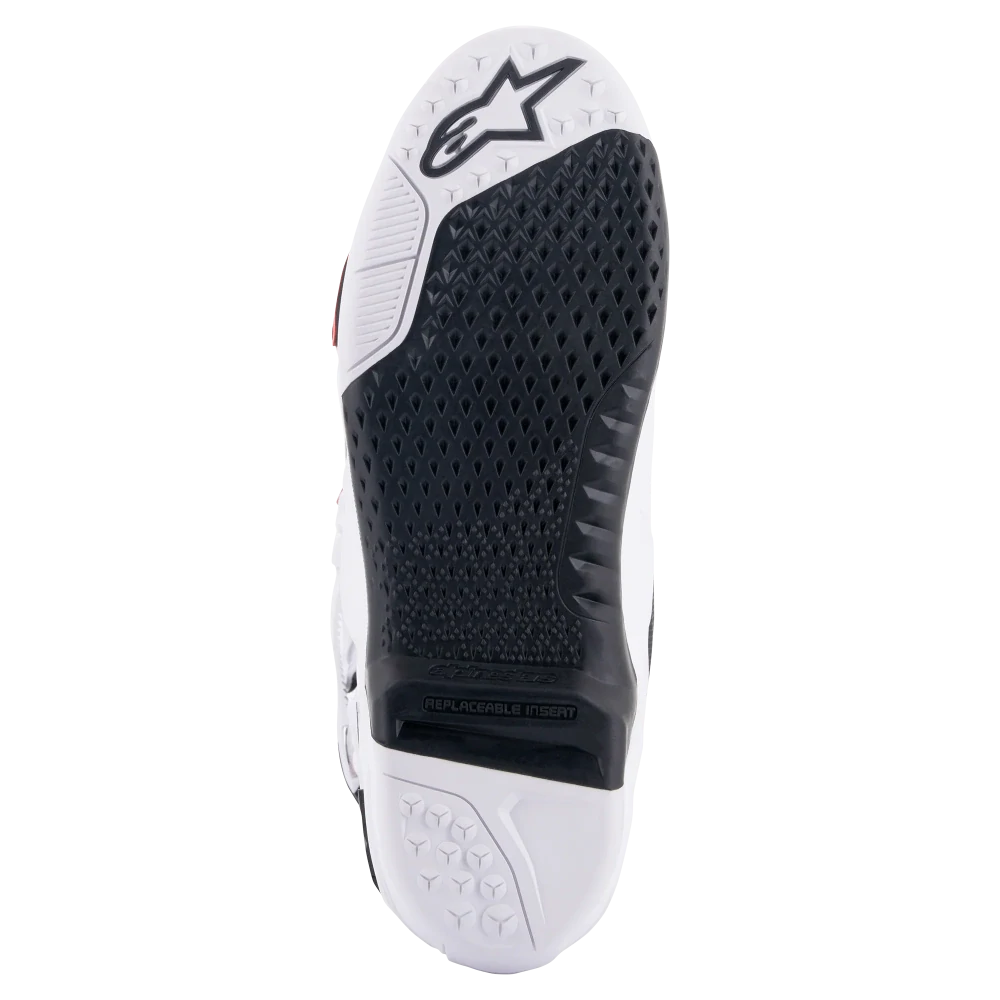 Ventilační motokrosové boty s vnitřní botičkou ALPINESTARS TECH 10 SUPERVENTED VENTILAČNÍ barva bílá/červená/černá