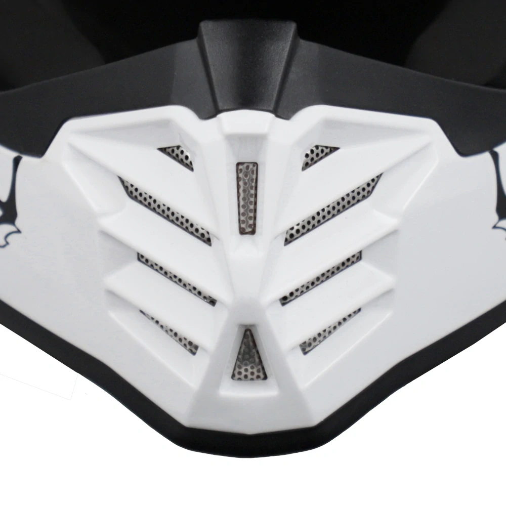 a Dětská motokrosová přilba / MX helma ACERBIS PROFILE JUNIOR barva černá / bílá lesklá velikost XL 51-52 cm