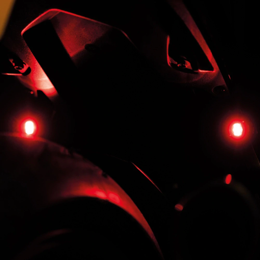 Přídavné zadní světla motocyklu OXFORD RUN LIGHT EL382 provozní napětí 12V - 15V 