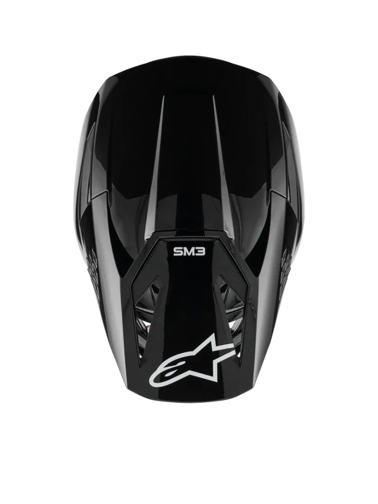Motokrosová přilba ALPINESTARS SM3 / SM-3 / S-M3 / 8300426-1180 BLACK GLOSS černá lesklá