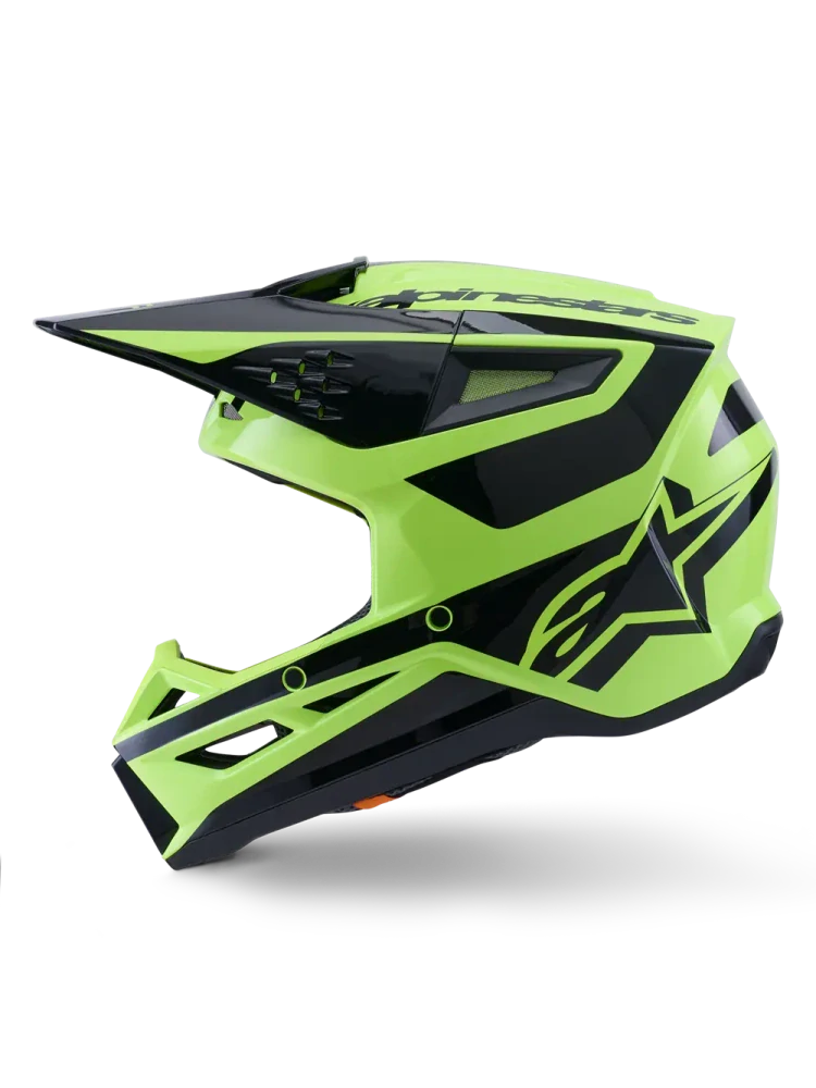 Motokrosová přilba ALPINESTARS SM3 / SM-3 / S-M3 / 8300926-5011 HEAT žlutá fluo/černá