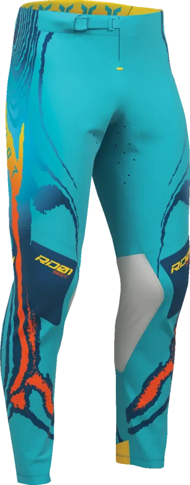 a Lehký a pružný motokrosový - enduro komplet kalhot a dresu THOR THOR SPORTMODE DAMASCUS barva aqua velikost 36+XL