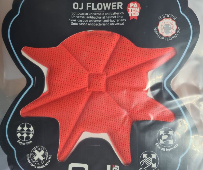 A Vnitřní výstelka do přilby OJ FLOWER HELMET LINERS - ORANŽOVÁ
