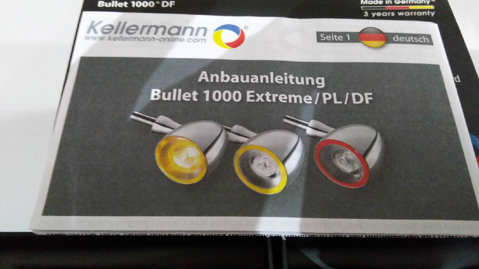 Zadní světlo/blinkr KELLERMANN BULLET 1000 DF LED TURN/BRAKE/REAR LIGHT CHROM