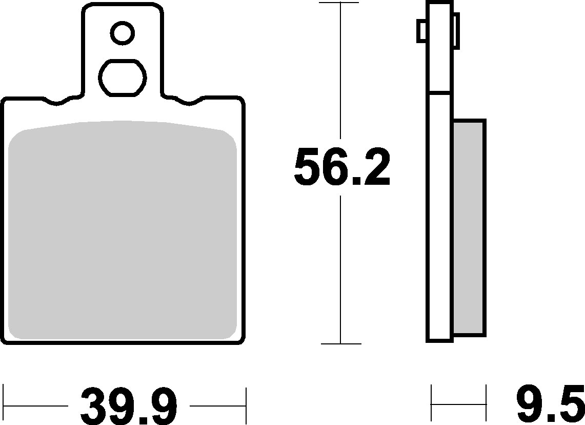 Brzdové destičky CAGIVA FRECCIA C12R 89-91 ZADNÍ