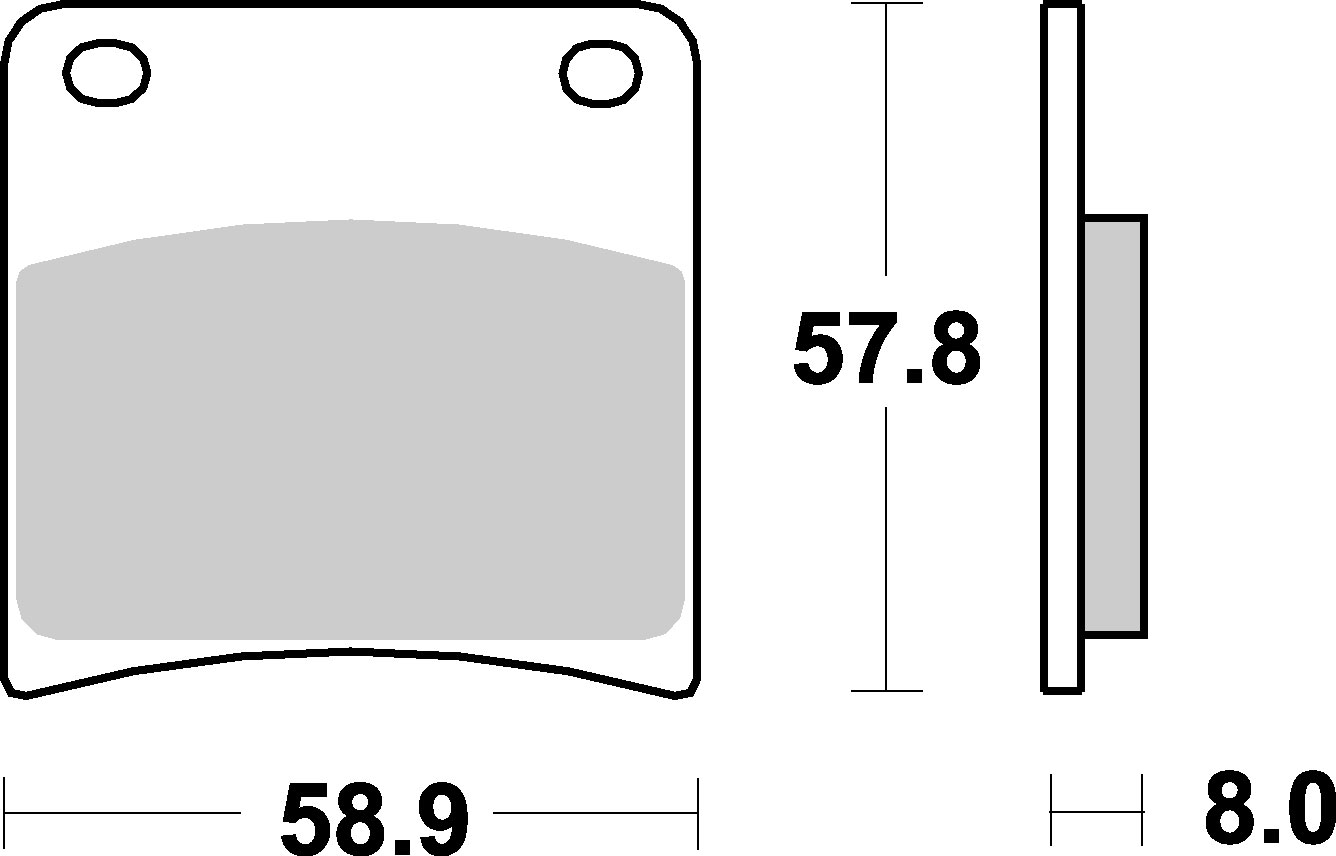 Brzdové destičky SUZUKI GSX 750 F 89-92
