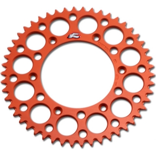 Rozeta Renthal pro KTM 125-530 hliníková 48 zubů oranžová