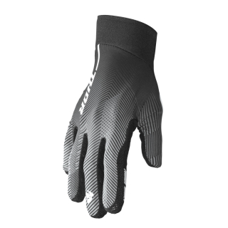 a Motokrosové - enduro - MTB rukavice THOR AGILE RIVAL tech černá/bílá vel. M
