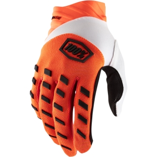 A Motokrosové a MTB rukavice 100% AIRMATIC fluo oranžová - pár velikost M
