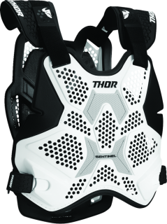 Lehký hrudní / zádový chránič THOR SENTINEL PRO CHEST PROTECTOR  barva bílá/černá, velikost XL/XXL