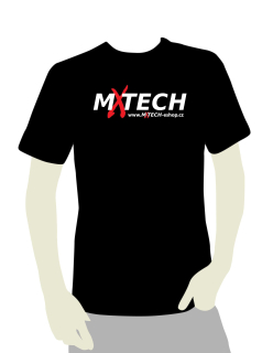 Unisex triko MXTECH s krátkým rukávem černé velikost XXL