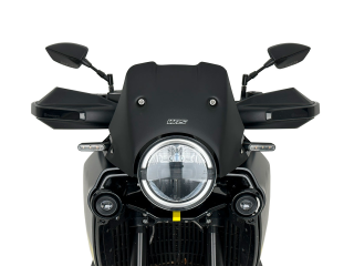 Plexi motocyklu WRS verze ENDURO pro HUSQVARNA NORDEN 901 EXPEDITION rok 2023 barva černá, výška plexi 18,5 cm 