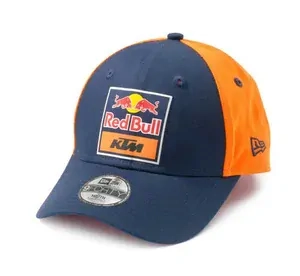 Pánská kšiltovka / čepice KTM RED BULL TEAM CURVED CAP oranžová/modrá,  prohnutý kšilt