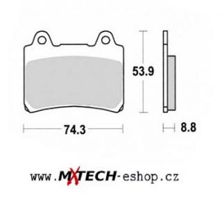 Brzdové destičky KYOTO YAMAHA XJR 1200 4PU , 1995 - 1998
