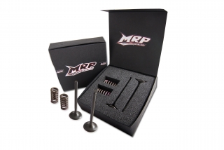 a Sada výfukových nerezových ventilů MRP pro Kawasaki KXF 450 06-08