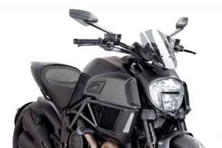 Plexi PUIG TOURING Ducati DIAVEL 2014-2017 čiré