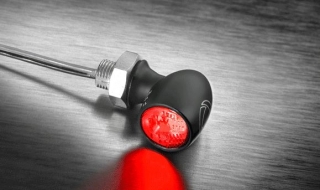 Zadní světlo/brzdové KELLERMANN TAIL/BRAKE LIGHT BULLET ATTO RB - BARVA ČERNÁ/TÓNOVANÉ SKLÍČKO 
