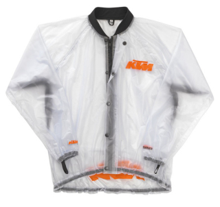 A Nepromokavá bunda - pláštěnka KTM RAIN JACKET TRANSPARENT vel. M