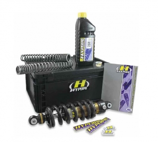 Streetbox kit - zadní tlumič + přední pružiny - HYPERPRO pro YAMAHA MT-07 2014-2017 - barva černá 