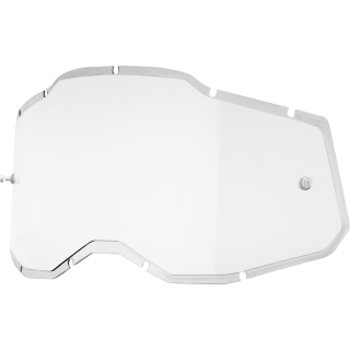 Zesílené náhradní plexi pro motokrosové brýle 100% STRATA 2 , ACCURI 2 , RACECRAFT 2 - čiré
