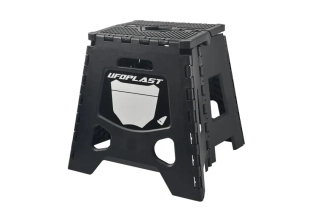 Plastový skládací stojan pod motocykl s vysokou nosností UFO TYBORN FOLDABLE BIKE STAND AC02498#K barva černá, nosnost 250 kg