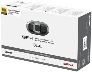 Komunikační zařízení SENA SF4 (DOSAH 1,2 KM) BLUETOOTH HANDSFREE HEADSET / SADA 2 JEDNOTEK