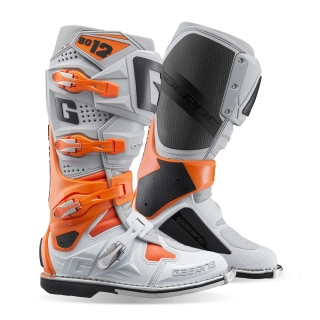 a Motokrosové boty Gaerne SG 12 oranžová/šedá/bílá velikost 43