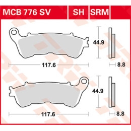 Brzdové destičky HONDA XLV 1000 VARADERO 04-12