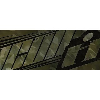 Koberec - rohožka pod motocykl ICON FLOORMAT BATTLESCAR černá / camo zelená rozměr 80 cm x 200 cm