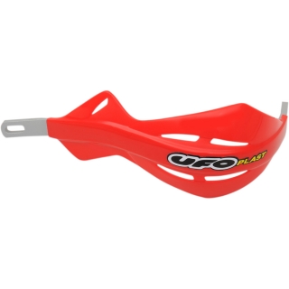 Kryty páček motocyklu s hliníkovou výztuhou UFO UNIVERSAL HANDGUARDS barva HONDA červená - pár