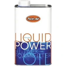 A Olej na pěnové vzduchové filtry TWIN AIR LIQUID POWER AIR FILTER OIL balení 1 litr