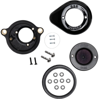 Kit sání S&S CYCLE STEALTH AIR STINGER KIT pro HARLEY DAVIDSON M8 rok 2017 a víš viz popis, černá lesklá
