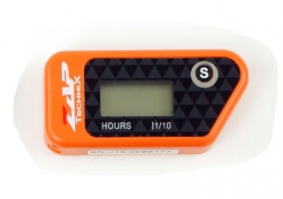 Bezdrátový měřič motohodin ZAP TECHNIX LCD Displej 12,7 mm x 25,4 mm, oranžový