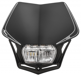 Univerzální LED přední maska RTECH V-FACE FULL LED ČERNÁ