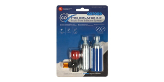 Sada 2 kusů bombiček s CO2 s adaptérem pro dofouknutí pneu, OXFORD - Anglie