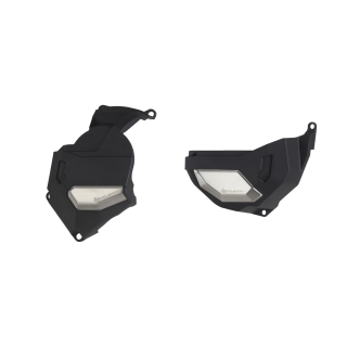 Sada odolných krytů alternátoru a spojky motocyklu POLISPORT KIT ENGINE COVER pro HONDA AFRICA TWIN CRF 1100 L DCT 2020-2021