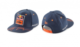 Pánská čepice - kšiltovka KTM REPLICA TEAM FLAT CAP modrá/oranžová - uni velikost