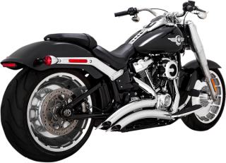 Kompletní výfuk Vance & Hines Black Big Radius pro motocykly Harley Davidson FLFB, FLFBS,  FXDR, FXBRS 2018 - 2022 CHROM