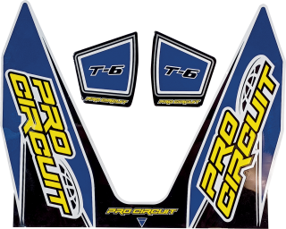 Samolepka na výfuk PRO CIRCUIT EXHAUST DECALS verze T6 DARK MODRÁ 
