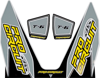 Samolepka na výfuk PRO CIRCUIT EXHAUST DECALS verze T6 ŠEDÁ