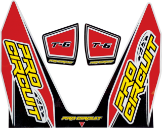 Samolepka na výfuk PRO CIRCUIT EXHAUST DECALS verze T6 ČERVENÁ