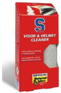 Čistič na motocyklové hledí přilby S100 VISOR & HELMET CLEANER 100 ML včetně utěrky