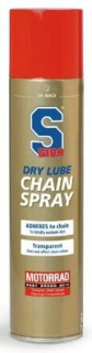 Mazivo ve spreji na motocyklové řetězy S100 DRY LUBE CHAIN SPRAY 400 ML