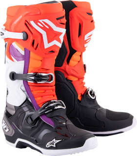 Motokrosové boty ALPINESTARS TECH 10 MODRÁ/ČERNÁ/ORANŽOVÁ 