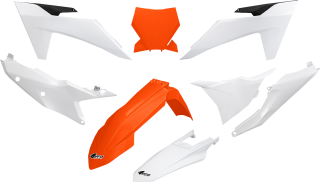 Sada plastů motocyklu UFO pro KTM SX 125/250/300 rok 2023-2025 , barva bílá/oranžová