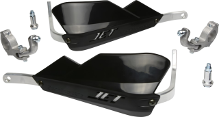 Sada motocyklových krytů páček dual-sport / enduro / trial BARKBUSTERS HANDGUARDS JET černá, pár, prohnutý držák