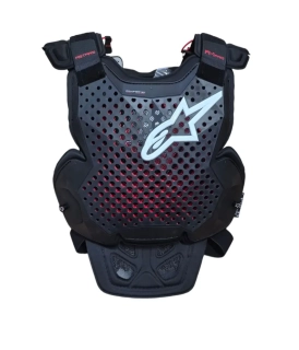 Hrudní chránič / chránič těla  ALPINESTARS A-1 PRO barva ČERNÁ ANTRACIT/ČERVENÁ velikost M/L