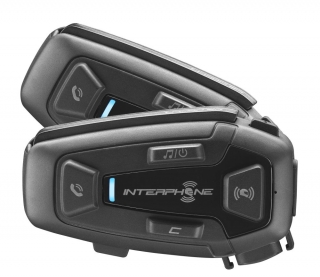 Bluetooth headset pro uzavřené a otevřené přilby INTERPHONE U-COM8R sada twin pack - 2 kusy